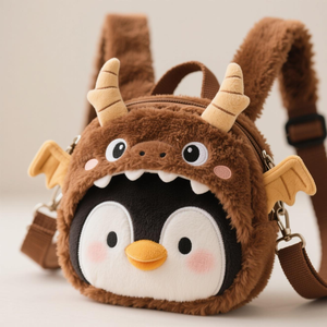 Oem/ODM dễ thương <span class=keywords><strong>Penguin</strong></span> động vật mềm sang trọng trường Ba lô cho bé trai và bé gái trường ngoài trời phiêu lưu & Du Lịch - Product Image 3