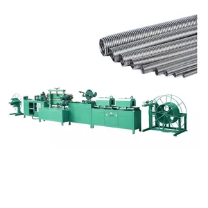 Flexible corrugated metal ss hose/ metric stainless steel tube making/ production machine