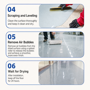 Liquid Stone Effect Flooring Epoxy Resin <b>Colored</b> <b>Sand</b> Self Leveling Floor Coating Paint Marble Effect - Product Image 3