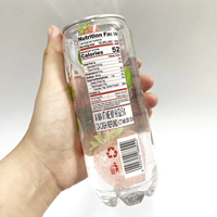 Boisson gazeuse halal OEM Elisha 350ml Soda aromatisé à la fraise dans une bouteille emballée dans une boîte
