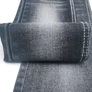 Kain denim elastis tinggi warp slub kain jeans super lembut S33C1068-2 ukuran plus wanita