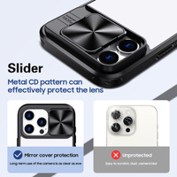 Funda trasera transparente para Samsung A03S A05S funda A54 A13 Cámara deslizante protección teléfono funda accesorios SAM A16 A15 A55 A53