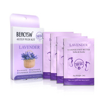 Kit de pédicure de luxe professionnel 4-en-1 pour spa des pieds de haute qualité OEM ODM ensemble de manucure et de pédicure à base de plantes
