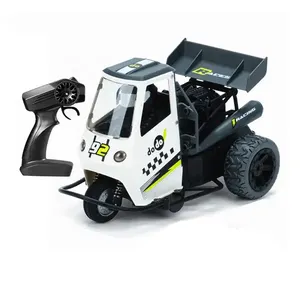 1/16 Remote Control Spray Drift Stunt Vehicle 3 Wheels Motorcycles High Speed Racing Rc Tricycle Toys For Kids