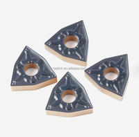 Outils d'usinage CNC WNMG080404/08-THS, plaquettes en carbure triangulaires revêtues PVD |   R0.8 Tournage externe universel résistant à l'usure OEM