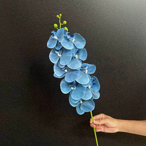 Orquídeas Phalaenopsis Artificiales en 3D, 9 Cabezas, 98 cm de Altura, Flores de Tela de Seda, Tallos de Orquídeas Artificiales Grandes para Decoración de Bodas y Hogar - Product Image 5