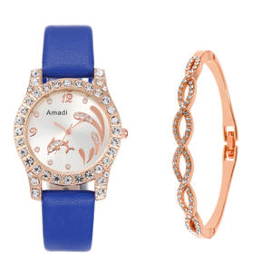 Amadi Ensemble de bracelets de montres dauphins créatifs à la mode pour femmes New Hot-Selling Fresh Style Student Watch 20mm Alloy Case Quartz - Product Image 6