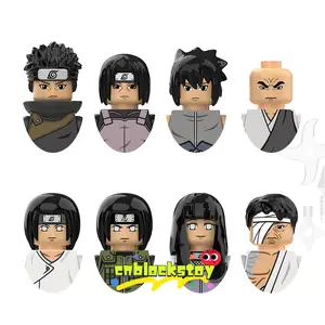  KDL802 Uchiha Shisui Itachi Sasuke Hyuga Neiji Hyuga Hinata Anime japonés Comics plástico ensamblar figuras de bloques de construcción