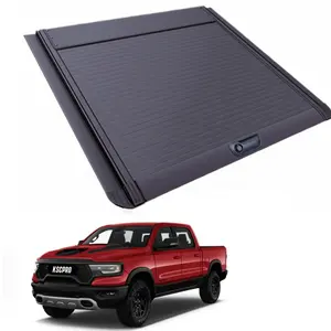 KSCAUTO Manuel Rétractable Camion Lit Tonneau Couverture Ramassage Rouleau Couvercle Pour 2009-2023 Dodge Ram 1500 2500 3500