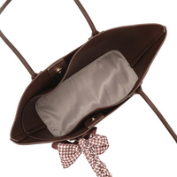 Maßgefertigte Einfarbige Damenhandtaschen Schlichtes Design Große Kapazität Tragetasche Reißverschluss-Geldbörse Litschi-Muster Schultertasche Großhandel