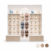 Étagères murales modulaires personnalisées pour présentation de soutiens-gorge, mobilier de présentation pour boutique de lingerie, fabricant d'ameublement de magasin OEM