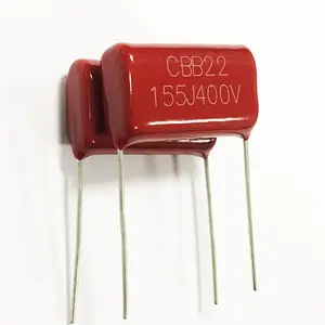 Capacitadores metálicos de polipropileno para carregador, motor de ac capacitor cbb 250 uf mpp 155j 630v 1.5 v