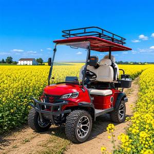Carrito de Golf Eléctrico Elevado de 4 Plazas, 142 mm de Distancia al Suelo, Capacidad de Subida del 20%, para Alquiler de Caza y Uso en Ranchos, Soporte OEM ODM - Product Image 1