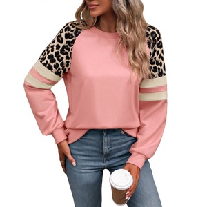 <span class=keywords><strong>Felpa</strong></span> da donna foderata invernale con stampa <span class=keywords><strong>leopardata</strong></span>, colorblock, a maniche lunghe e vestibilità ampia - Product Image 5