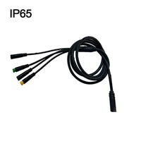 Ebike bafang 8fun mi moteur pièces de rechange 1T4 câble d'extension étanche pour bafang BBS01 BBS02 BBSHD kit moteur