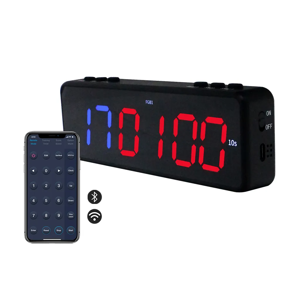 6 Digital Smart Digital Stopwatch Gym Clock Timer