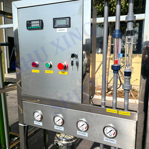 מערכת טיפול במים 250 ליטר לשעה, מסנן אוסמוזה הפוכה FRP 4040 דו-שלבית פלוס EDI DI עם מרכך חול ופחם לייצור קוסמטיקה - Product Image 6