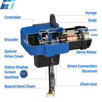 Palans à chaîne métalliques intelligents à fréquence variable D2, à faible hauteur de levage, de 125 kg à 2000 kg, à liaison automatique, pour usage industriel, directement de l'usine