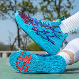 Trendy <strong>Basketball</strong> <strong>Shoes</strong> Men Breathable Lightweight Sole Colorful Street Sport Sneakers for Daily Use - Product Image 2