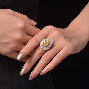 Anéis de noivas personalizados, anéis de diamante de zircônia cúbica 8a solitário, promessas, casamento, noivado para mulheres, anel de prata esterlina 925 - Product Image 5