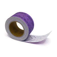 Rouleau de feuille abrasive en céramique violette 70 mm x 12 m, papier abrasif automobile multi-perforé, haute dureté, épaisseur 1 mm, pour ponçage de surface, OEM