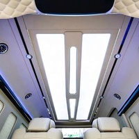 DJCN Mise à niveau Design de luxe de haute qualité Décoration intérieure Lumières de plafond LED en acier + ABS pour décorations de voiture Toyota Hiace