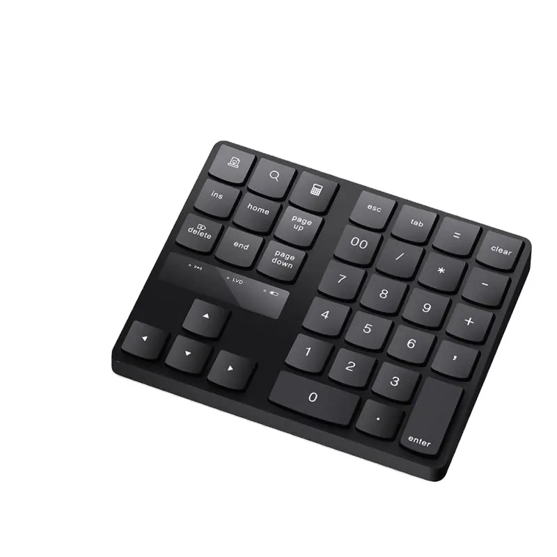 Numpad 2.4G USB ไร้สาย Numpad ปุ่มกด 35 คีย์ชาร์จคีย์บอร์ดดิจิตอลโน้ตบุ๊คแล็ปท็อป Mini ปุ่มกดตัวเลข