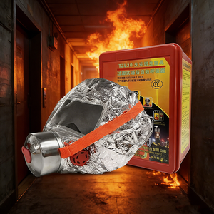 Masque à gaz anti-fumée avec filtre pour évacuation d'incendie, vente en gros d'usine, pour hôtel - Product Image 6