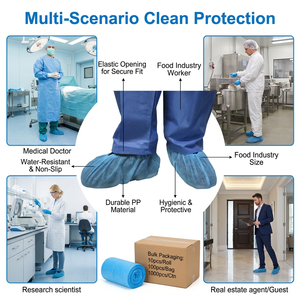 Couvre-chaussures médicaux jetables respirants non tissés, anti-poussière, certifiés CE - Product Image 5