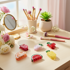 Pinza para el pelo Angelina Fruit Claw de 9 cm para mujeres y niñas, diseño colorido - Product Image 5