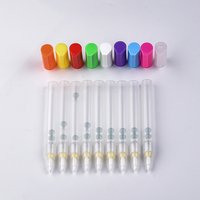 Nouveau 2026 – Stylo marqueur vide en tube plastique à pointe ronde ou biseautée (4/5/6 mm) en acrylique ou polyester, avec capuchon coloré, logo OEM, en stock pour livraison immédiate