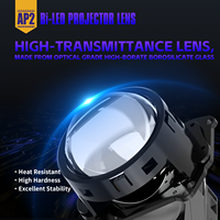 Phare à lentille de projecteur Bi-LED super lumineux LD01185 avec puces LED 3570, 90W, 3643Lux, 3 faisceaux laser pour phare LED de voiture 12V 24V