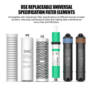 <span class=keywords><strong>Filtre</strong></span> à <span class=keywords><strong>eau</strong></span> électrique sans réservoir à osmose inverse 6 étapes 75 GPD autonettoyant en plastique pour usage domestique, extérieur et hôtelier CE FCC OEM ODM - Product Image 3