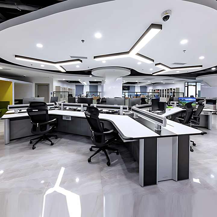 Modular Office Workstation Engineer Cctv Control Console Room Operator ...