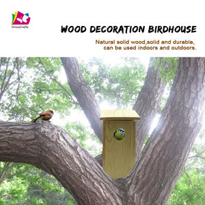 <span class=keywords><strong>Cage</strong></span> à oiseaux en bois inachevé, idéale pour la peinture artisanale, vente en gros, livraison gratuite - Product Image 3