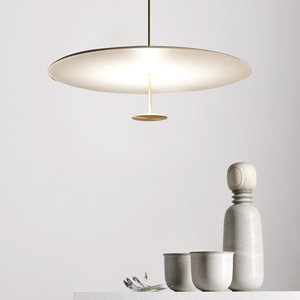 Lustre en métal de style nordique postmoderne, lampe suspendue pour salle à manger, bar, salon, <span class=keywords><strong>restaurant</strong></span>, avec lumière UFO - Product Image 4
