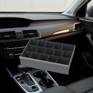 Organizador de coche con cajón y 15 compartimentos, caja de almacenamiento para uso en el interior del vehículo - Product Image 3