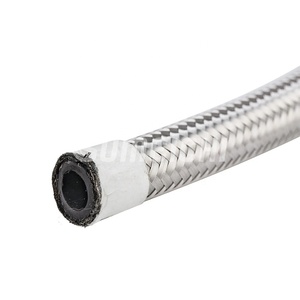 SUMEICHI 8AN 연료 라인, AN8 스테인리스 스틸 꼰 CPE 연료 호스 E85 실버 범용 - Product Image 6