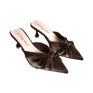 Sandali Eleganti da <span class=keywords><strong>Donna</strong></span> con Tacco Basso a Spillo Fiocco Traspiranti Antiscivolo <span class=keywords><strong>Scarpe</strong></span> da Cerimonia per Primavera Estate Festa <span class=keywords><strong>Matrimonio</strong></span> Taglie Forti - Product Image 2