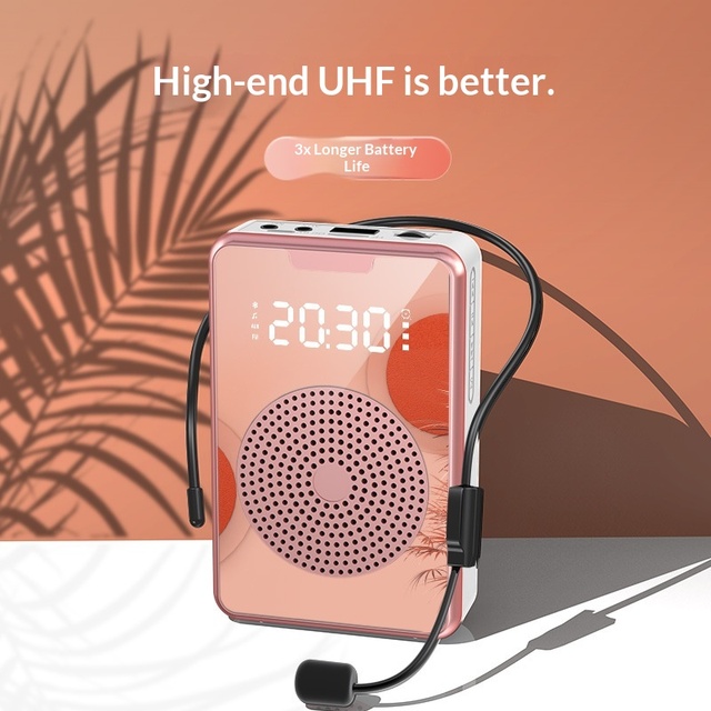 New Portable Wireless for Plastic Megaphone Microphone Teaching Amplifier Outdoor Sales Tour Guide Loudspeaker
