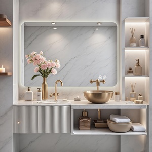 Rectangular Backlit <b>Mirror</b> Bathroom 24x36 Inch Led <b>Lighted</b> <b>Vanity</b> <b>Mirror</b> With Touch Controls For Modern Bathrooms - Product Image 3