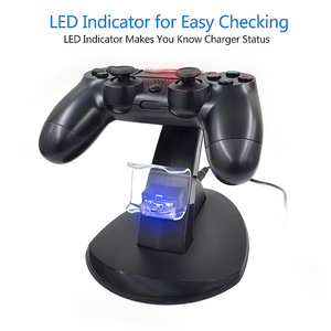 Estación de carga rápida con mango USB dual Cargador de soporte de salida de 5V para controlador Playstation 4 <span class=keywords><strong>PS4</strong></span> - Product Image 3