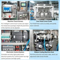 Machine d'emballage automatique Doypack pour bonbons mous aux noix de cajou, aliments pour chiens, snacks séchés, machine d'emballage de sachets préformés à fermeture éclair