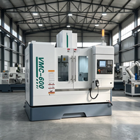 Centre d'usinage vertical 3 axes VMC600 BT40 16T ATC GSK CNC pour moules métalliques