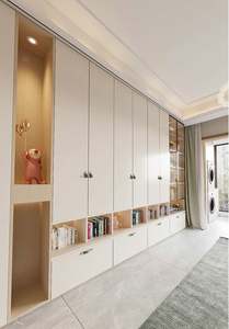 Bibliothèque murale entièrement personnalisée, design moderne, pour salon, bureau à domicile et appartement - Conception modulaire gain de place - Product Image 3