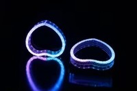 VAHID En gros Anneau lumineux LED WRGB à couleurs de rêve en forme de cœur, effet 5D, type Angel Eyes, feux de jour, accessoire de voiture pour rétrofit