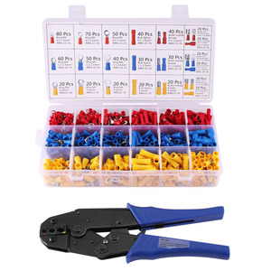 Insulated <b>Wire</b> <b>Electrical</b> Connectors - Butt, Ring, Spade, Quick Disconnect - Crimp Terminals Connectors Assortment Kit - Product Image 1