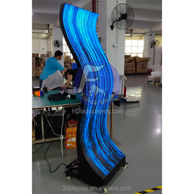 P2 P2.5 P3 P4 Thin Flexible Led Screen Poster Led Biilboard Moving Mirror Led Display