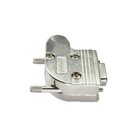 Connecteur série RS232 à 9 broches de qualité industrielle DB9 mâle/femelle, prise à angle droit de 90 degrés, sortie à angle droit, boîtier en plastique