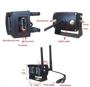 Cámara 4G para Vehículos Pesados, Monitoreo de Video en Línea, Rastreo GPS de 24V, Alarma de Cámara 4G para Auto, Posicionamiento Remoto por Teléfono Móvil - Product Image 3